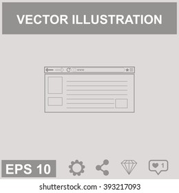 Web page vector icon.