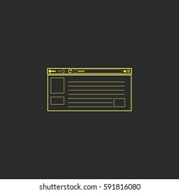 Web page vector icon.
