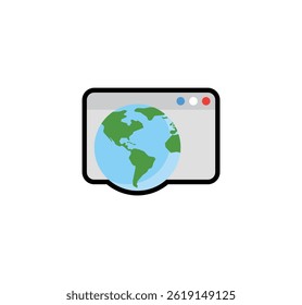 Web page vector icon. Website illustration