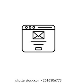 Web Page vector line icon icons design