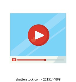 web page with video over white