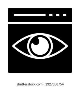 web page view glyph icon