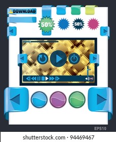 web pages templates and buttons