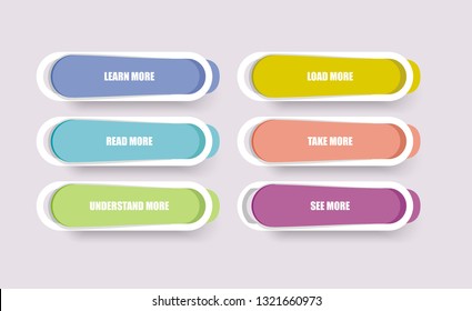 Web Panel design with color frames. Vector.