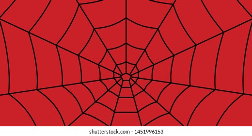 Web pattern on red background. - Vector web