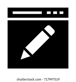 Web pencil icon