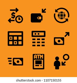 web, people, save and calendar icon set. Vector illustration for web and design.