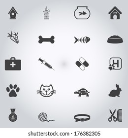 Web pets icon set