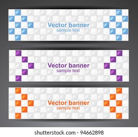 Web pixel banners. Vector