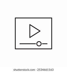 Vector de signo de icono de jugador de Web