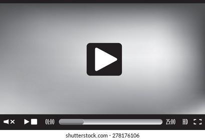 Web player interface. EPS 10 vector illustration