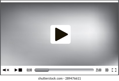 Web player interface. EPS 10 vector illustration