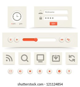 Web player interface template