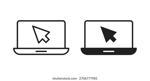 Web portal icon vector glyph flat and trendy stroke line pack