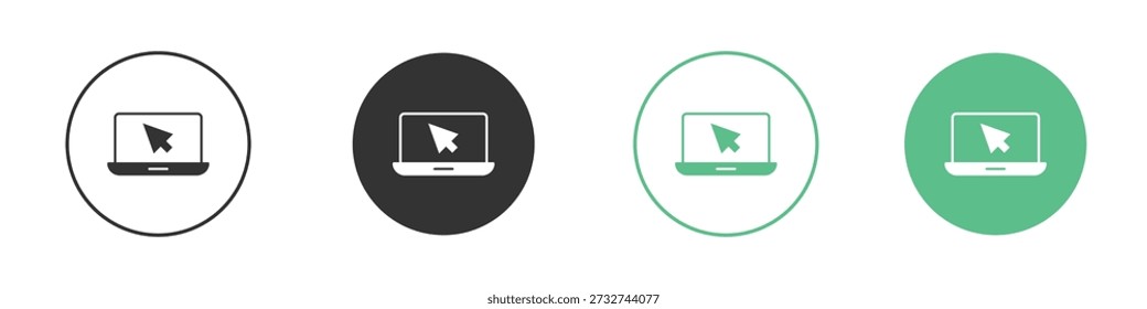 Web portal icons concept set. Glyph Vector Illustrations