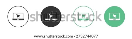 Web portal icons concept set. Glyph Vector Illustrations