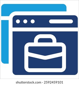 Web Portfolio Icon Element For Design