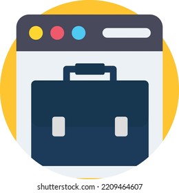 Web portfolio Vector icon which is suitable for commercial work and easily modify or edit it

