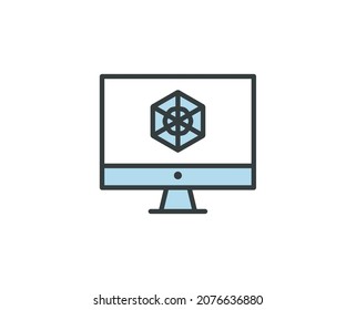Web premium line icon. Simple high quality pictogram. Modern outline style icons. Stroke vector illustration on a white background. 