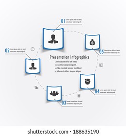 Web Presentation Infographics Sticker