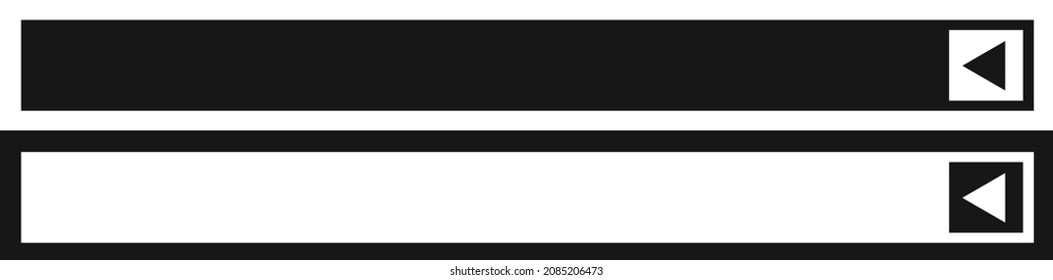 Web, print button, banner, plaque, rectangle, horizontal bar design element for your text message