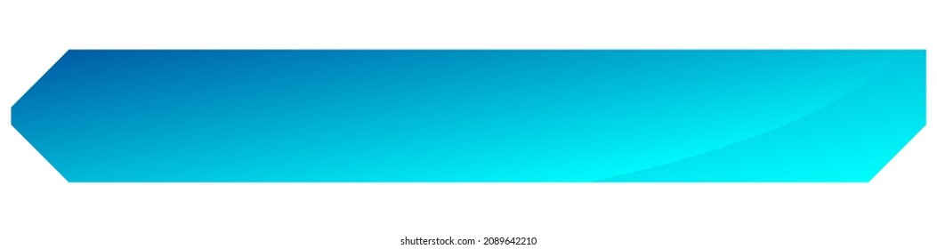 Web, print button, banner, plaque, rectangle, horizontal bar design element for your text message