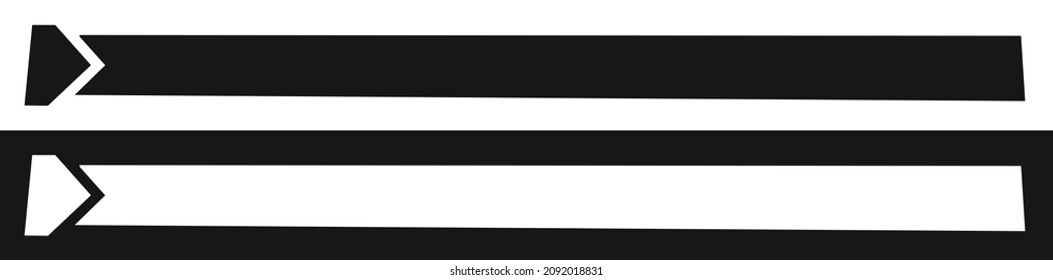 Web, print button, banner, plaque, rectangle, horizontal bar design element for your text message