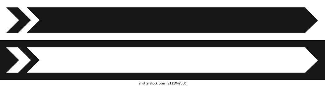 Web, print button, banner, plaque, rectangle, horizontal bar design element for your text message
