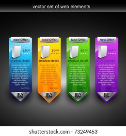 web product display item vector