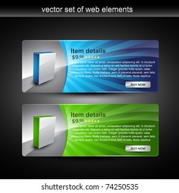 web product display item vector