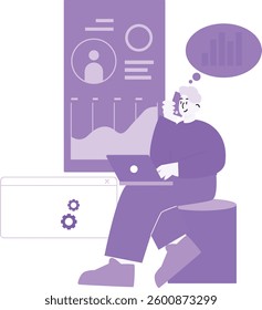 Web Profile Analyzing on Laptop