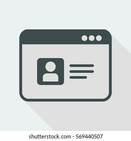 Web profile - Flat minimal icon