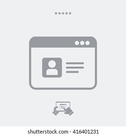 Web profile icon