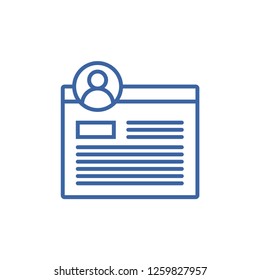 Web profile page
