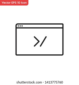 Web programming, coding vector icon