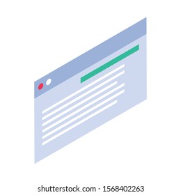 web programming process on white background vector illustration design