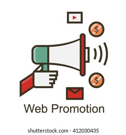 Web promotion icon