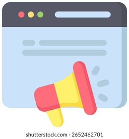 Web Icono de promoción. Ilustración vectorial