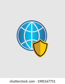 web protection icon vector design for networking, internet, business, security, etc.