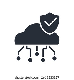 web protection icon. vector.Editable stroke.linear style sign for use web design,logo.Symbol illustration.