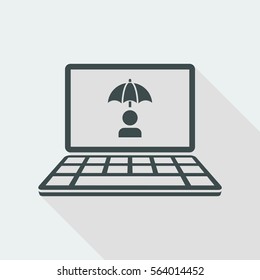 Web protection - Vector web icon