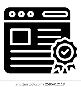 Web Quality Icon Element For Design
