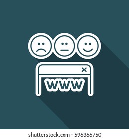 Web rating icon - Thin series