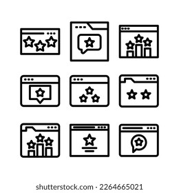 web ratings icon or logo isolated sign symbol vector illustration - high quality black style vector icons
