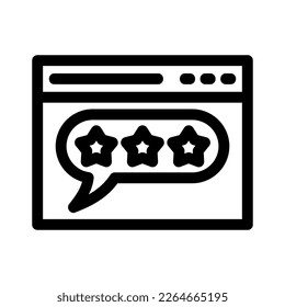 web ratings icon or logo isolated sign symbol vector illustration - high quality black style vector icons
