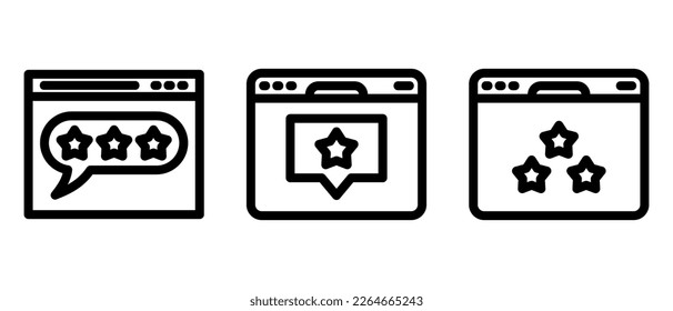 web ratings icon or logo isolated sign symbol vector illustration - high quality black style vector icons
