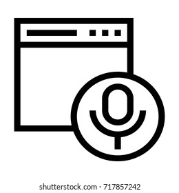 Web recording icon