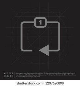 Web refresh icon - Black Creative Background - Free vector icon