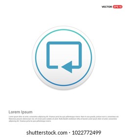 Web refresh icon Hexa White Background icon template