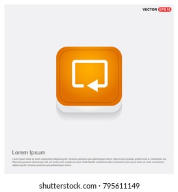 Web refresh icon Orange Abstract Web Button
